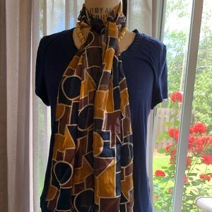 Vintage scarf geometric patterns
